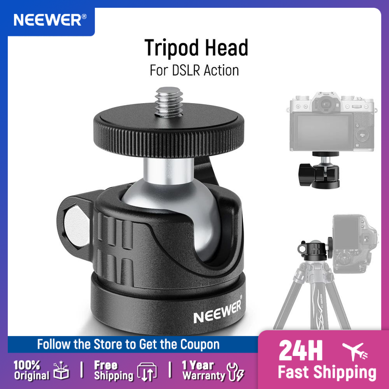 NEEWER Mini Ball Head, Portabl - огляд і ціна Webcam Ring Light