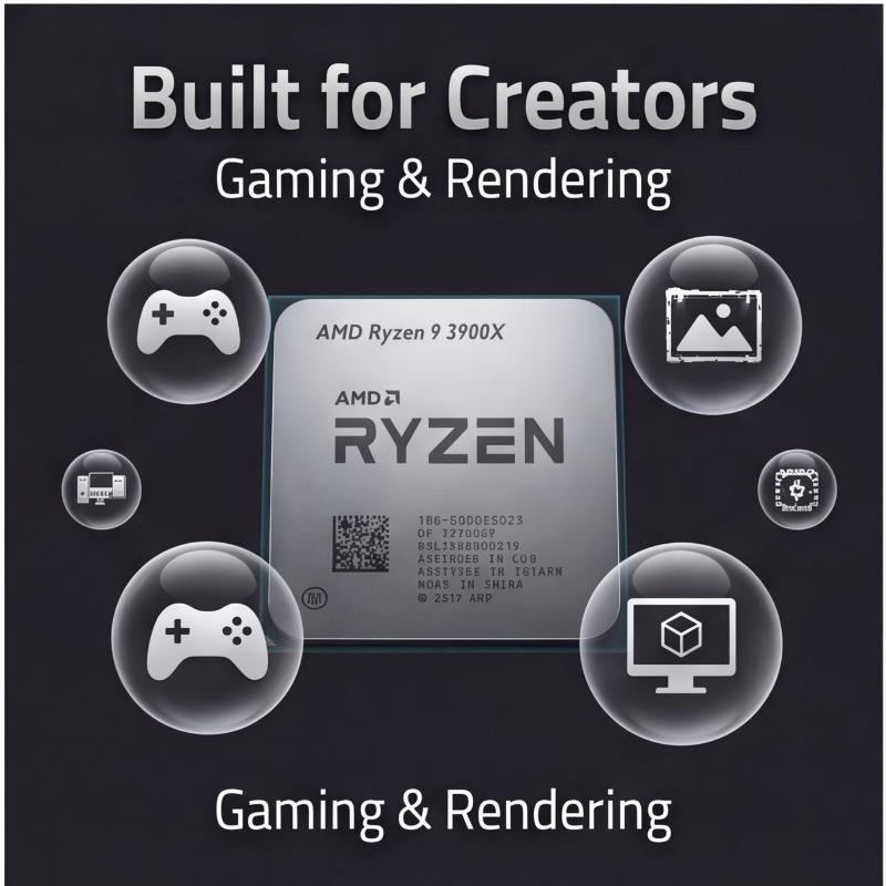 AMD Ryzen 9 3900X Computer Pro - огляд і ціна Amd Cpu Ryzen 9