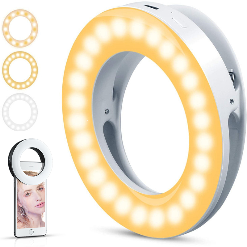Upgrade 3200K-6500K LED Clip R - огляд і ціна Webcam Ring Light