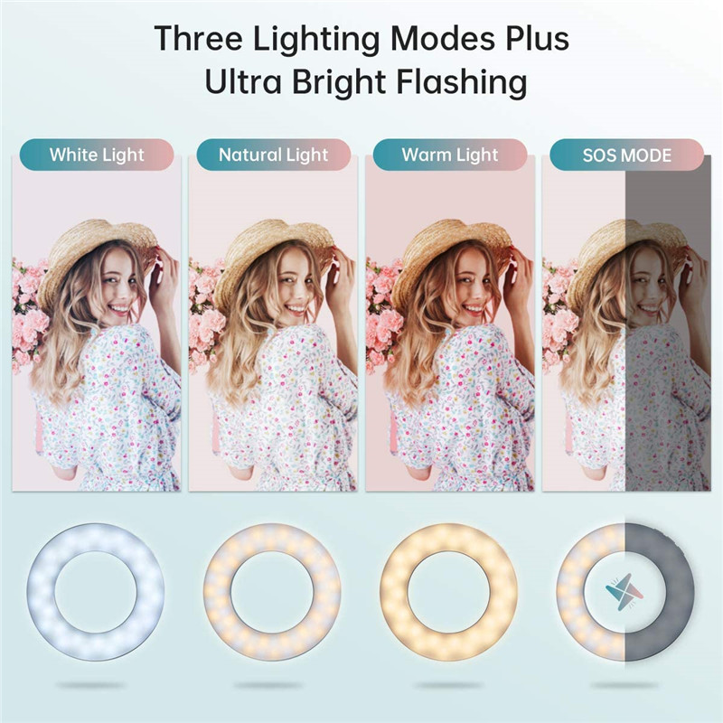 Upgrade 3200K-6500K LED Clip R - огляд і ціна Webcam Ring Light
