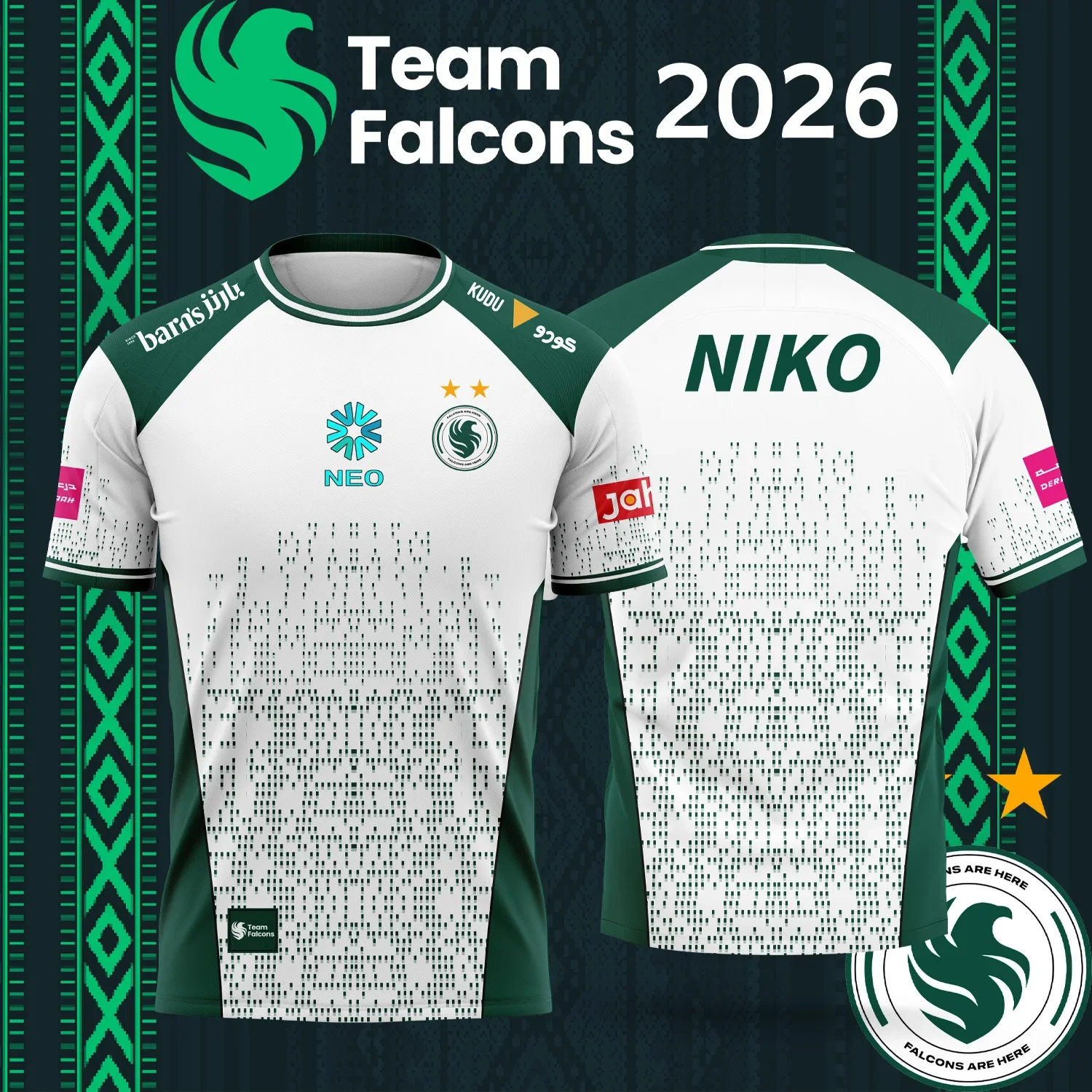 2026 New TEAM  Falcons   Espor - огляд і ціна Esports Gaming Sleeve