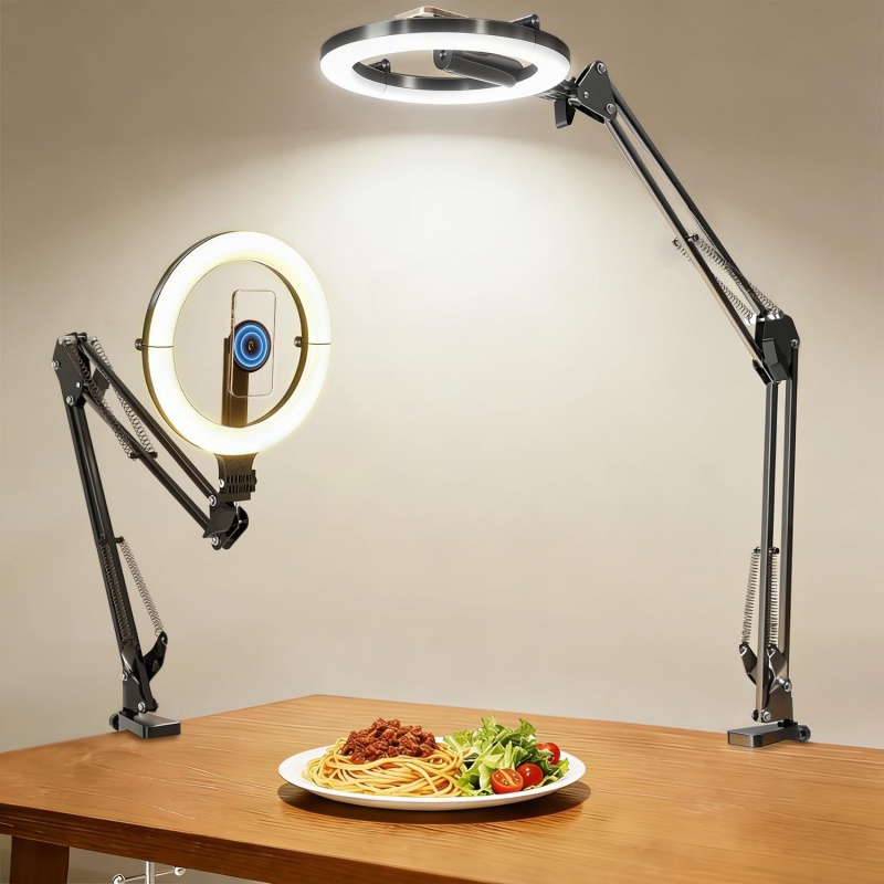 Magnetic Overhead Phone Mount  - огляд і ціна Webcam Ring Light